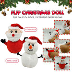 Santa Claus Snowman Reversible Plush Toy