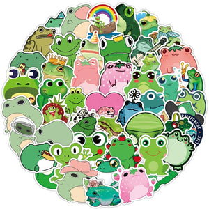 Green Frog Stickers