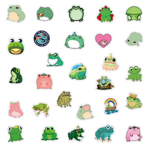 Green Frog Stickers