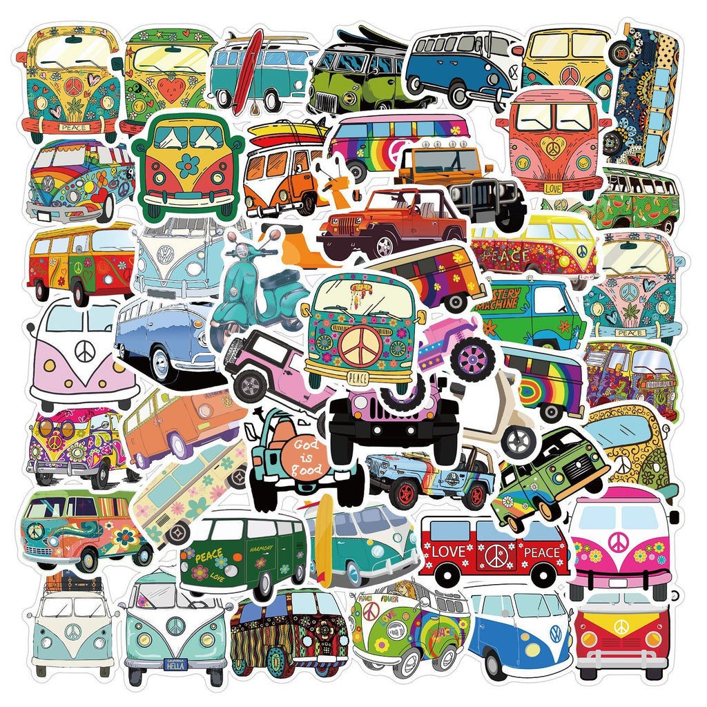 Hippie Van Stickers