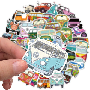 Hippie Van Stickers