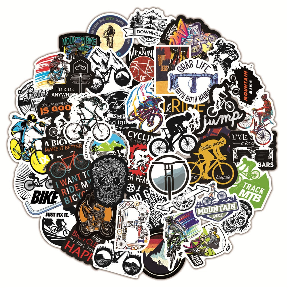 Mountain Biking Stickers