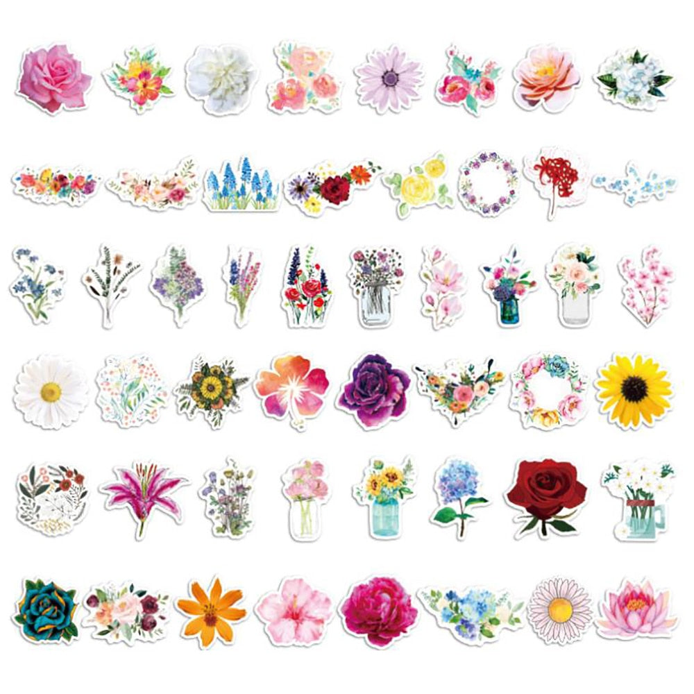 Pretty Flowers Stickers