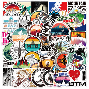 Mountain Biking Cool Stickers