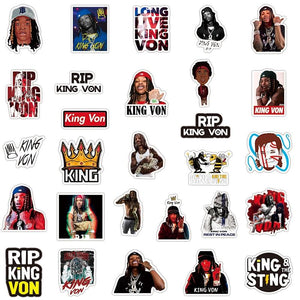 Rapper KING VON Stickers