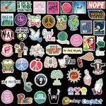 Love And Peace Retro Stickers