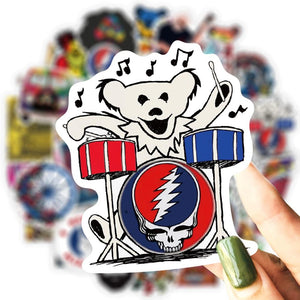 Grateful Dead Rock Band Stickers