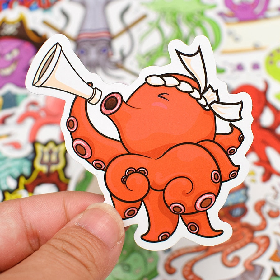 Octopus Ocean Stickers