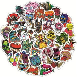 Skull Shock Stickers