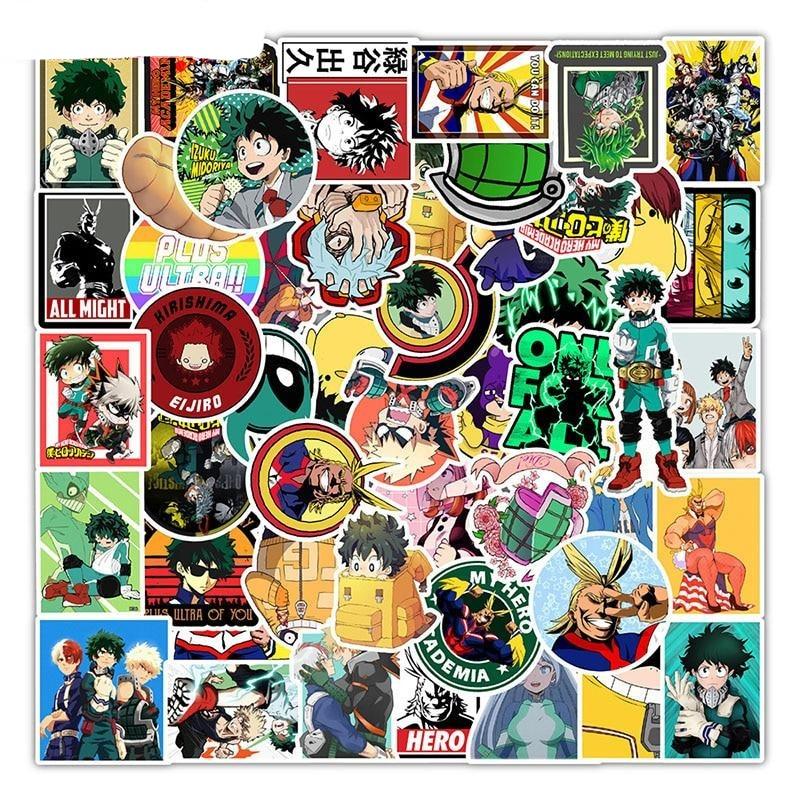 My Hero Academia Over Anime Stickers