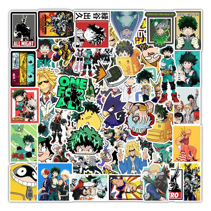 My Hero Academia Over Anime Stickers