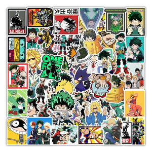 My Hero Academia Over Anime Stickers