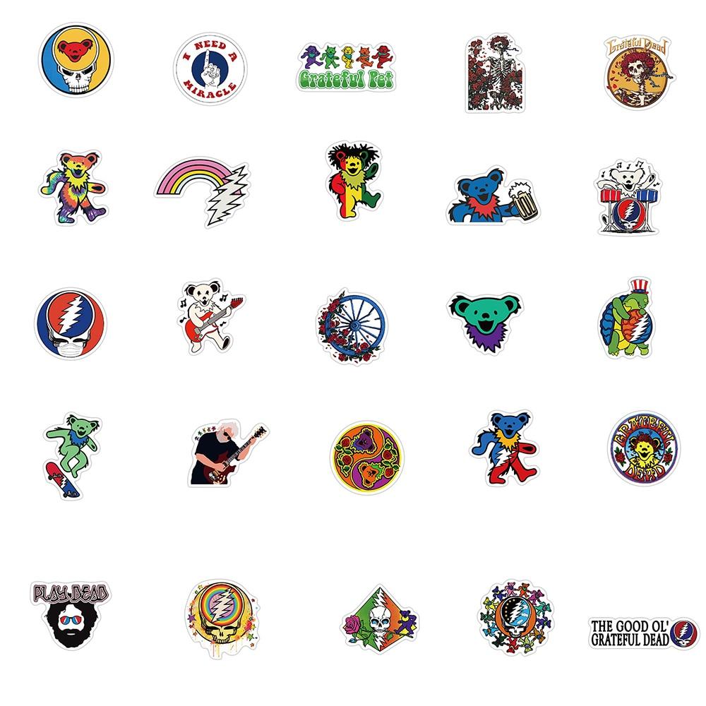 Grateful Dead Rock Band Stickers