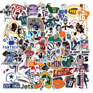 American Football Rugby Team Stickers