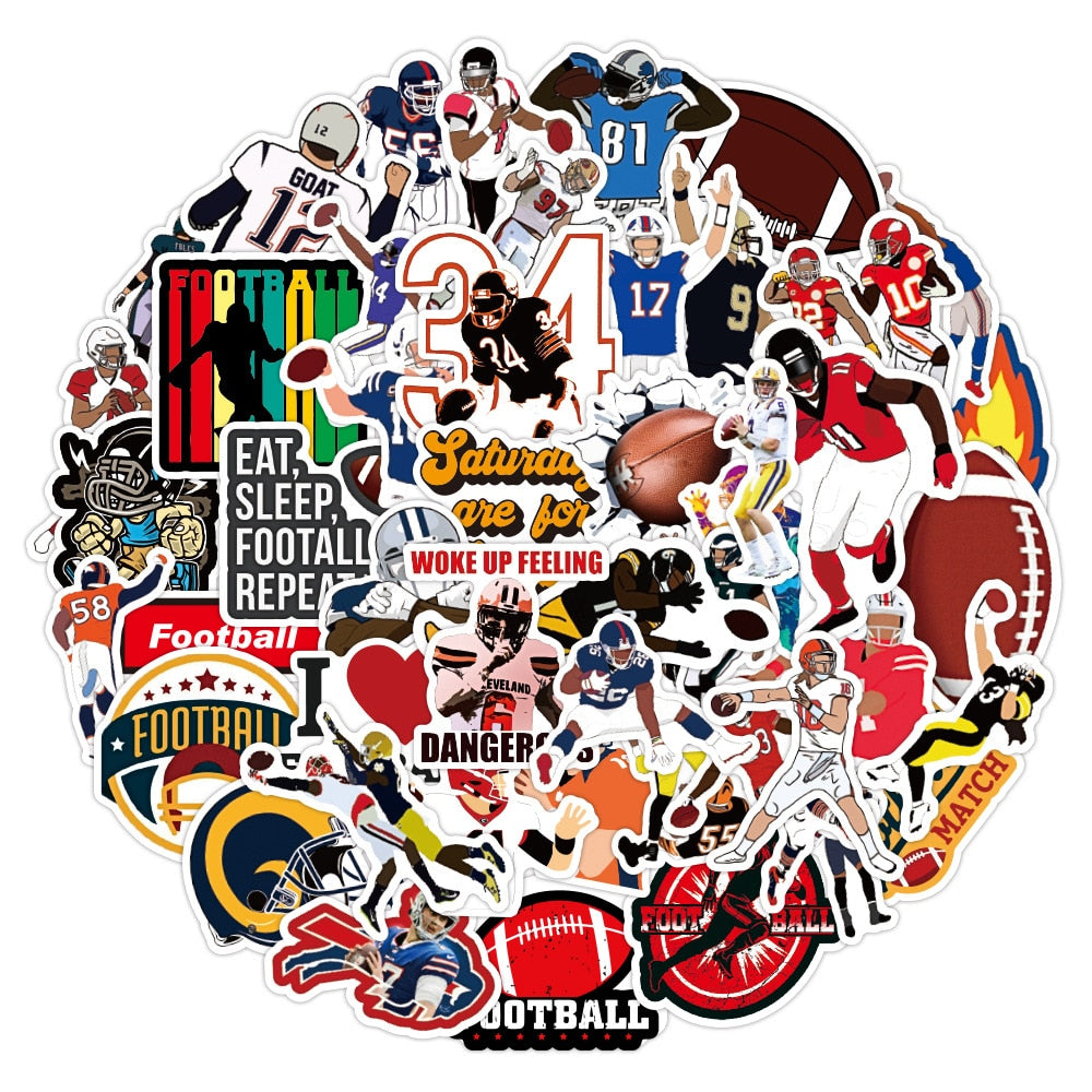 American Football Team Stickers