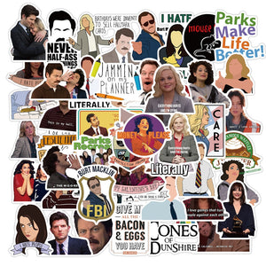 Parks and Recreation TV Show Stickers