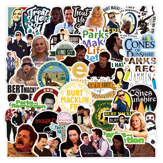 Parks and Recreation TV Show Stickers