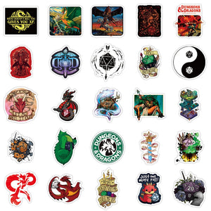 Dungeons And Dragons Cool Stickers