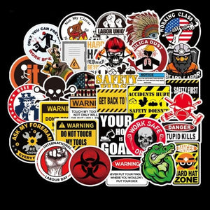 Warning American TV Series Stickers