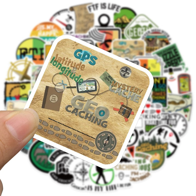 Outdoor Geocaching Stickers