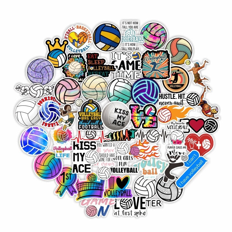 Volleyball Sports Series Stickers