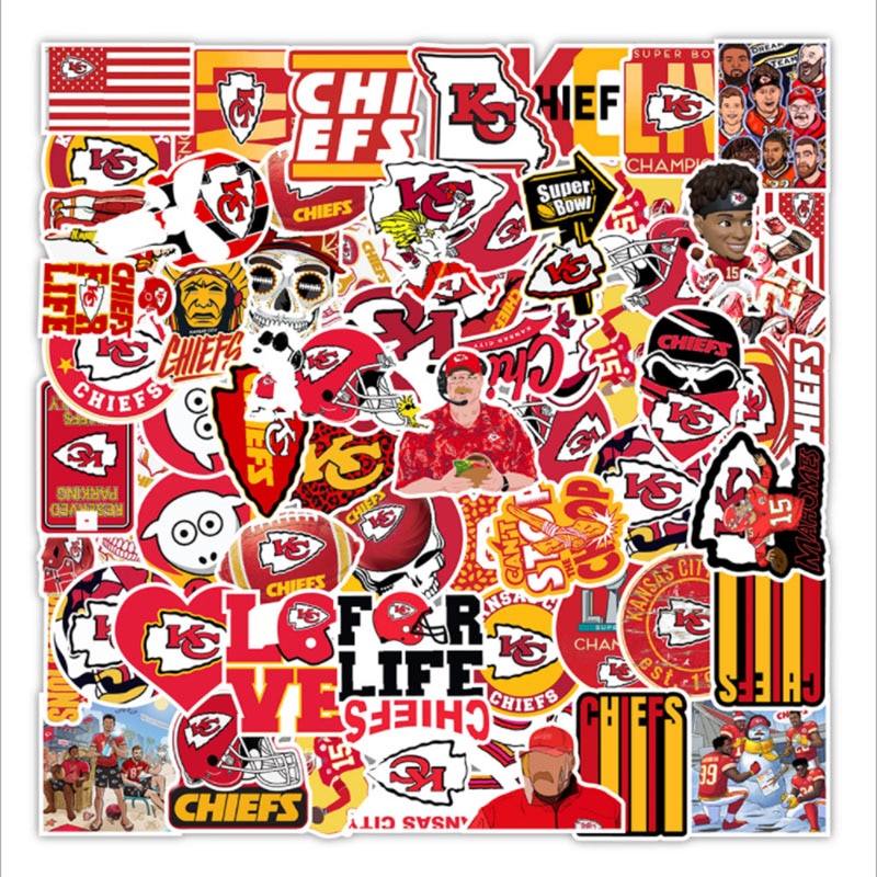 Kansas City Chiefs Rugby Stickers