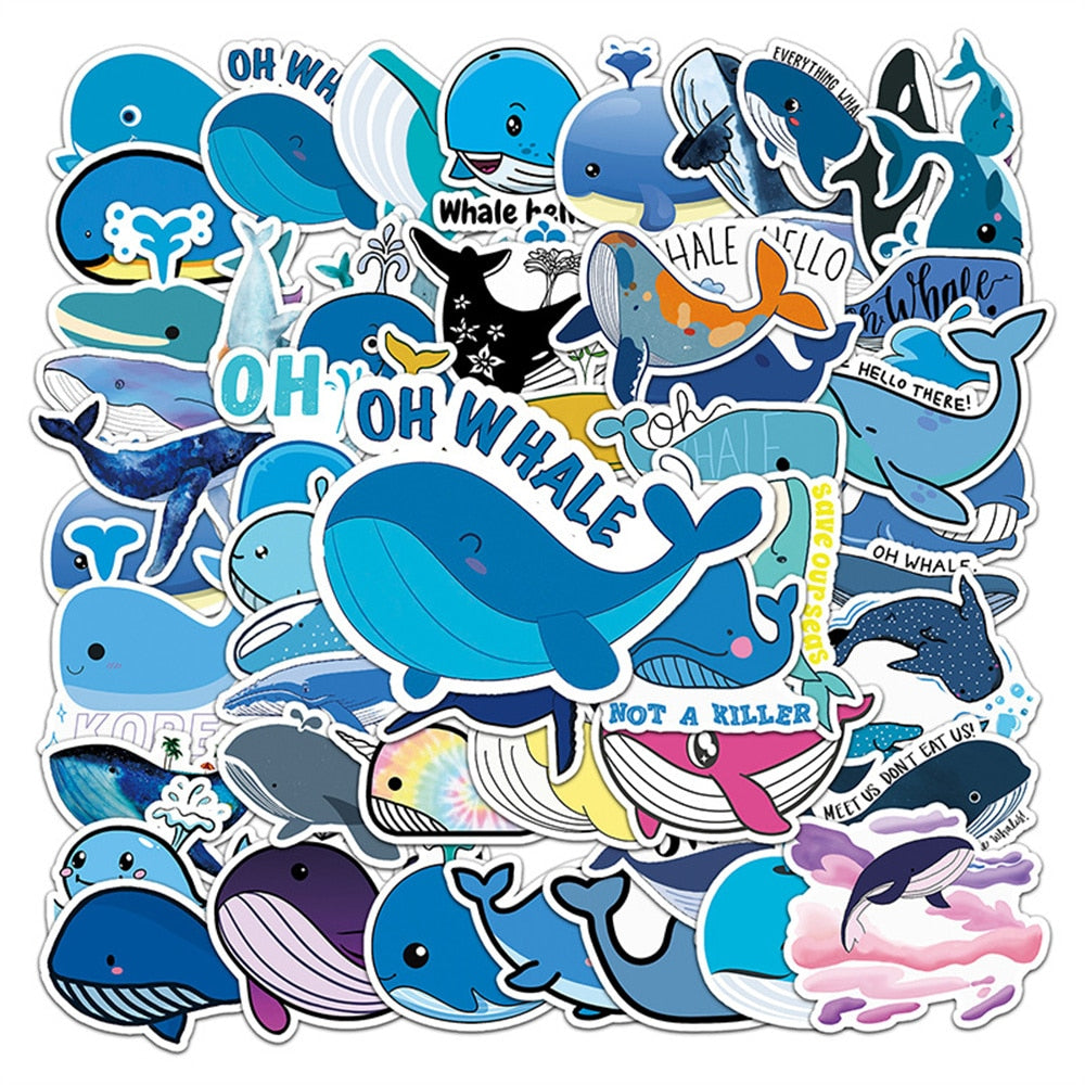 Whale Ocean Animal Stickers