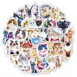 Cat Watercolor Stickers