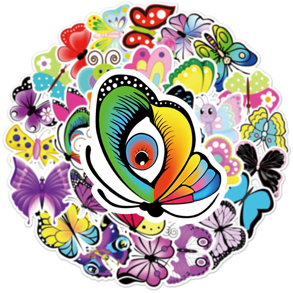 New Creative Butterfly Classic Stickers