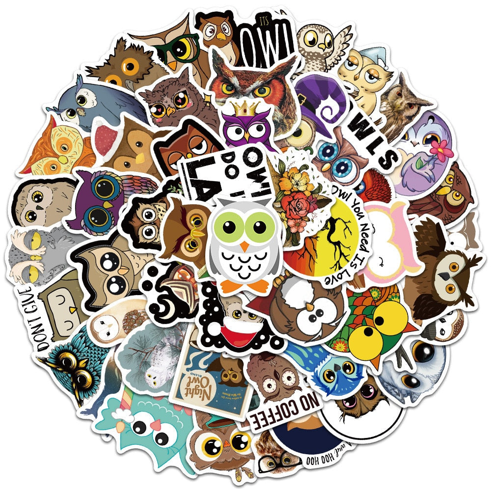 Owl Series Brid Stickers