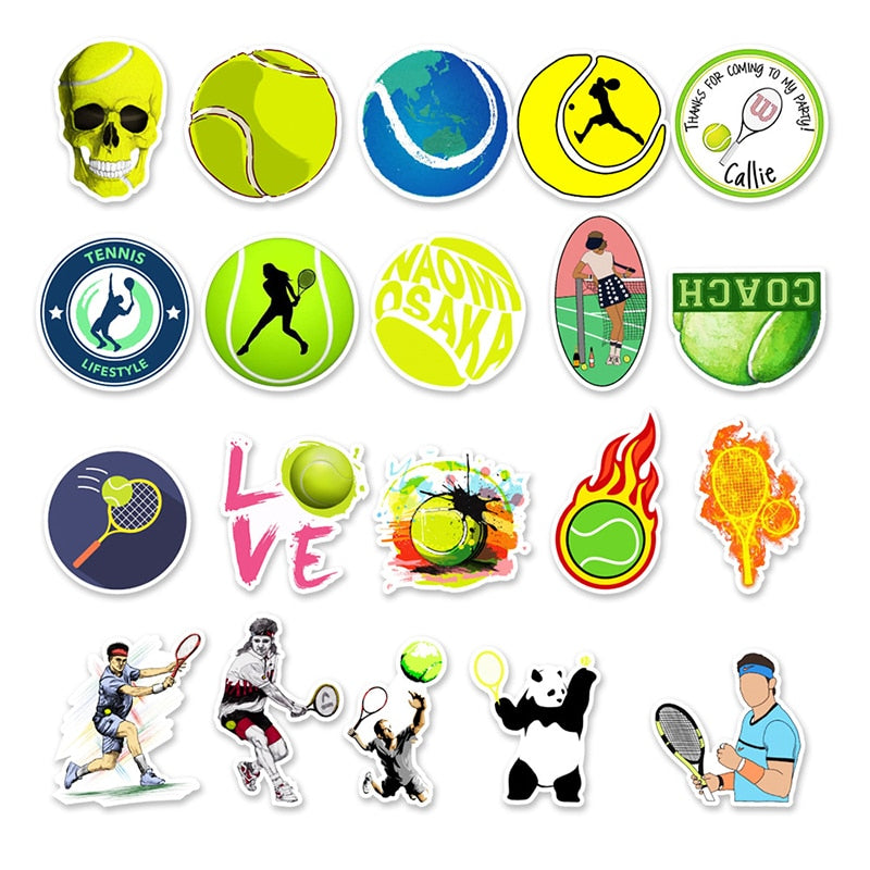 Tennis Ball Sports Competition Stickers