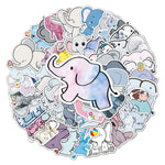 Elephant Cute Love Peace Stickers