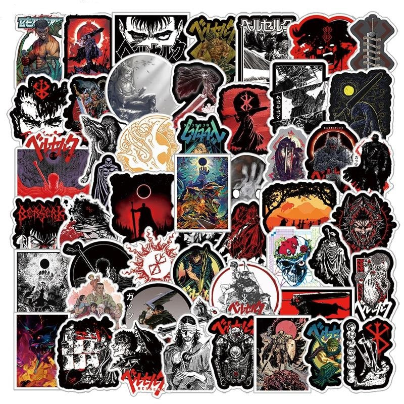 Fantasy World Military Anime BERSERK Stickers