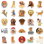 Golden Retriever Dachshund Stickers