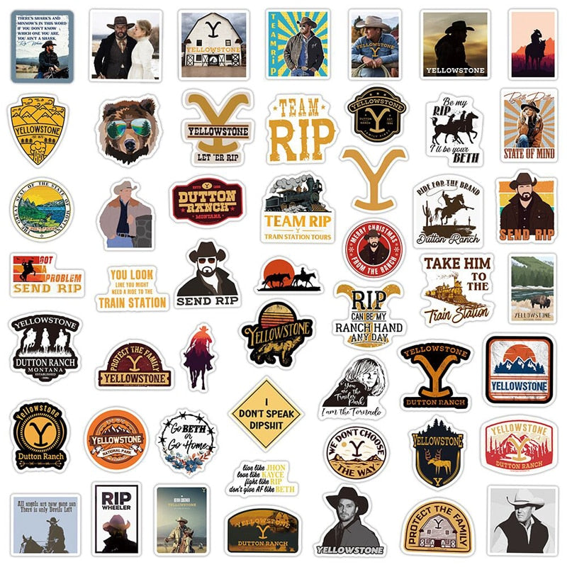 Yellowstone TV Series Stickers