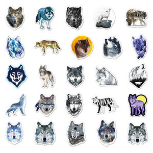 Fierce Wolf Stickers