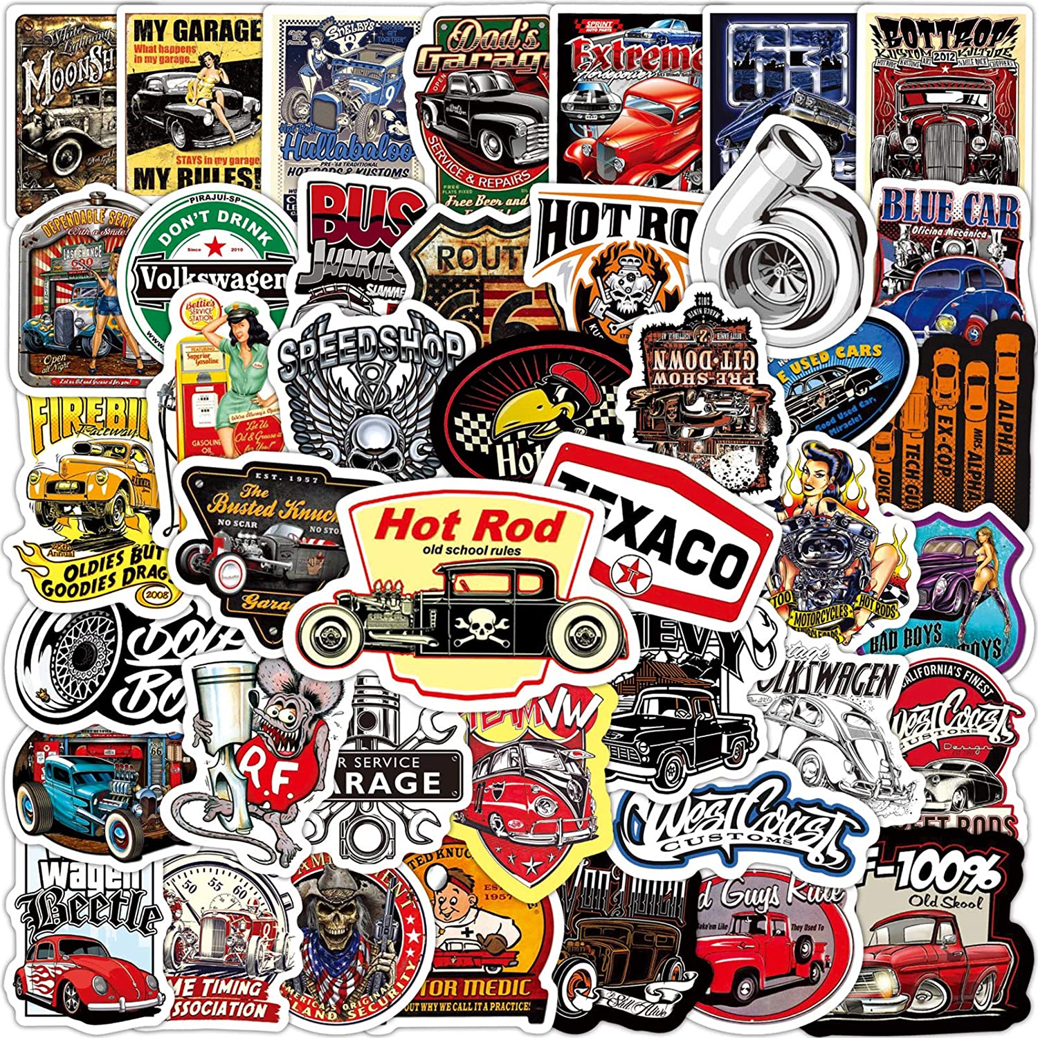 Classic Car Theme Stickers