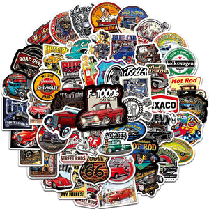 Classic Car Theme Stickers