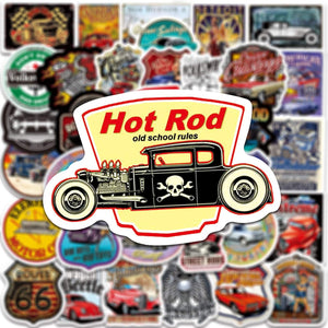 Classic Car Theme Stickers