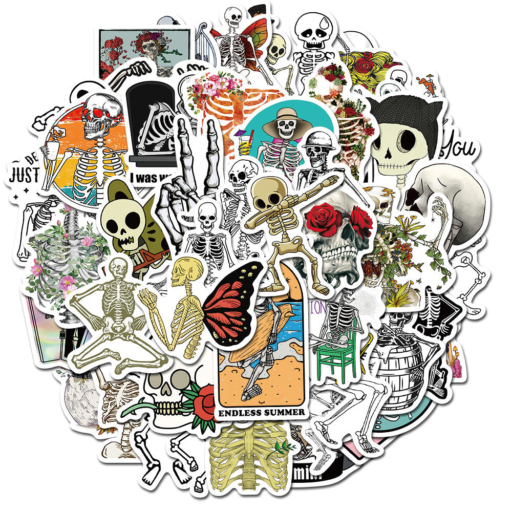 Punk Skeleton Stickers