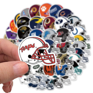 NFL Rugby Team Helmet Stickers