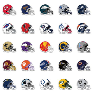 NFL Rugby Team Helmet Stickers