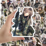 Army Woman Soldier Stickers