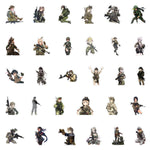 Army Woman Soldier Stickers