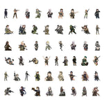 Army Woman Soldier Stickers