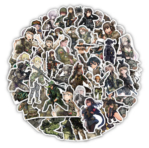 Army Woman Soldier Stickers