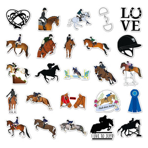 Horse Equestrian Show Stickers