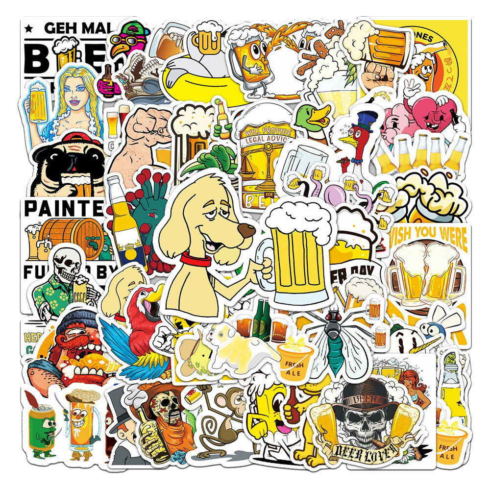 Wine Brewage Beer Stickers