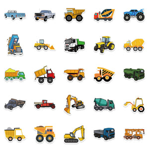 Digger Truck Stickers