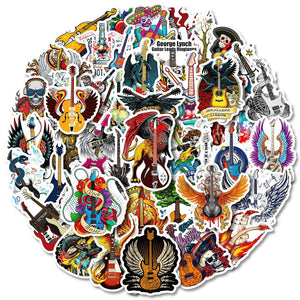 Rock Series Musical Instrument Stickers